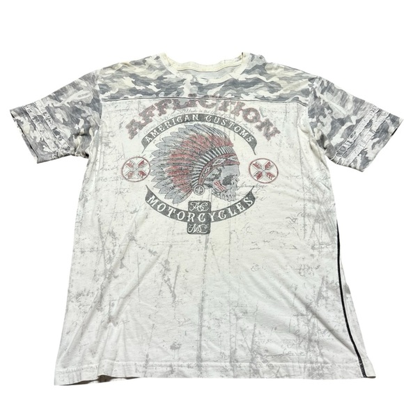 Affliction Shirt American Customs Motorcycles Tee Y2K Size 2XL - Picture 1 of 5